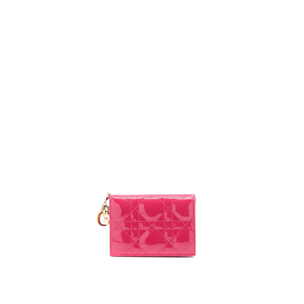 dior-flap-card-holder-calfskin-patent-pink-ghw