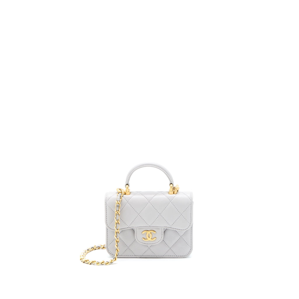 chanel-mini-top-handle-flap-bag-lambskin-light-grey-brushed-ghw