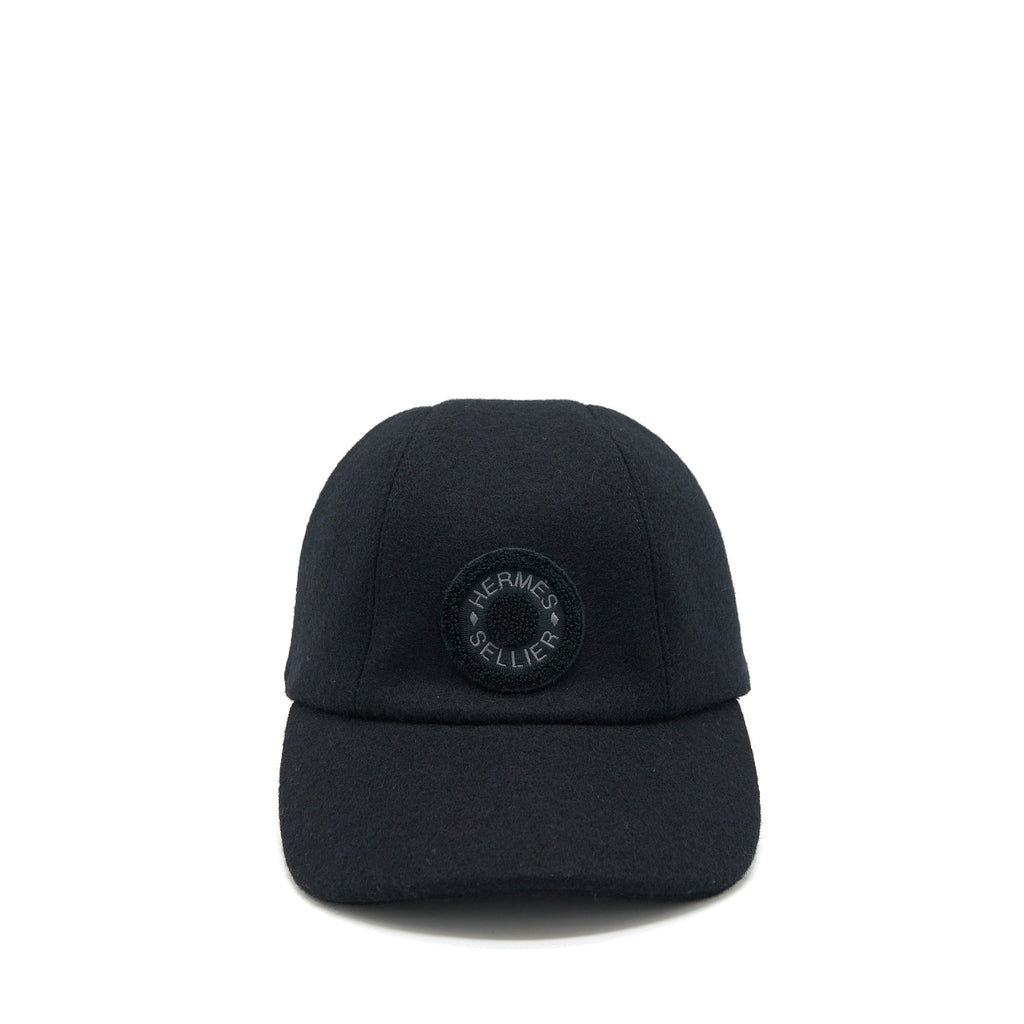 hermes-size-57-sellier-hat-wool-black