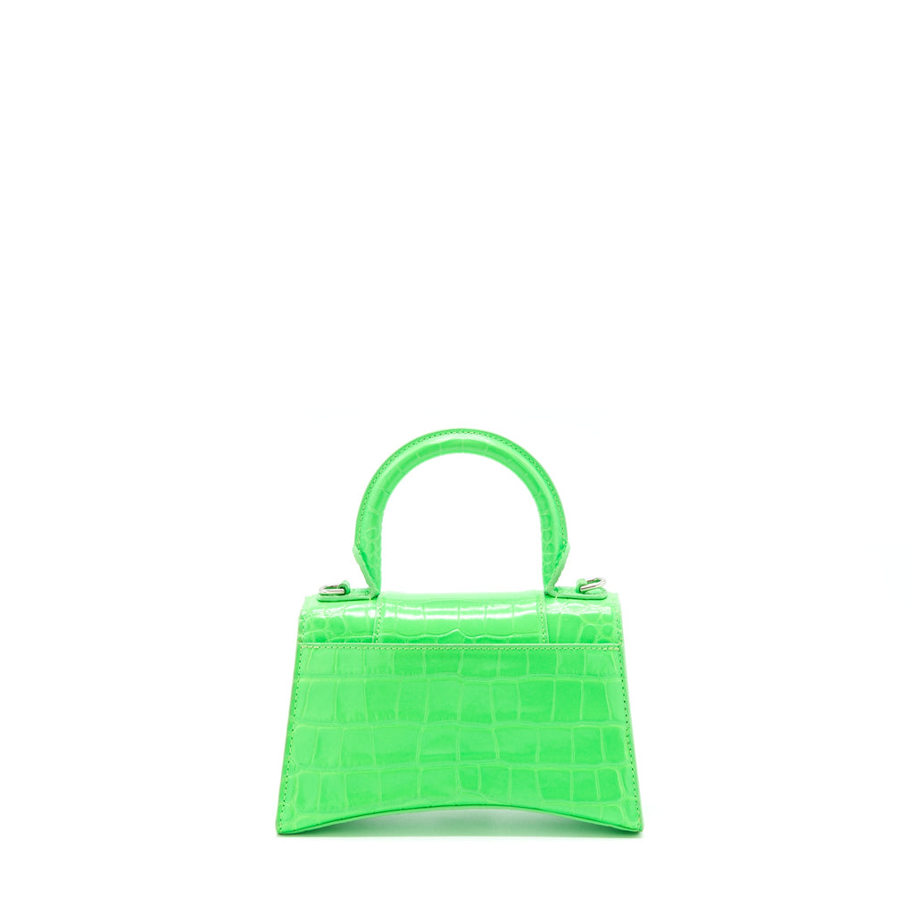 balenciaga-hourglass-xs-croc-embossed-calfskin-green-shw