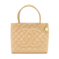 chanel-vintage-medallion-tote-bag-caviar-beige-ghw