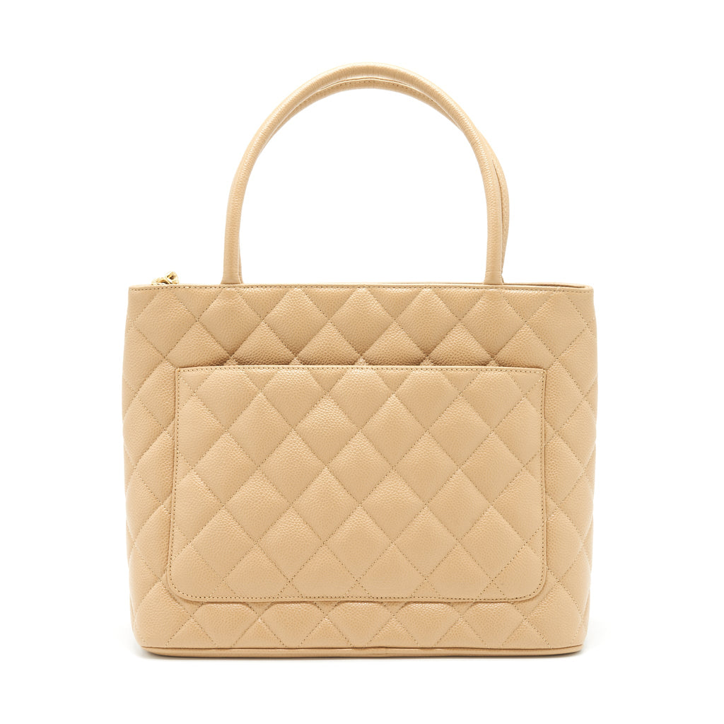 chanel-vintage-medallion-tote-bag-caviar-beige-ghw