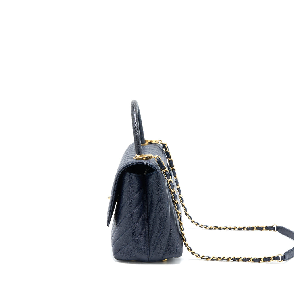 chanel-medium-chevron-coco-handle-bag-caviar-with-lizard-handle-navy-brushed-ghw
