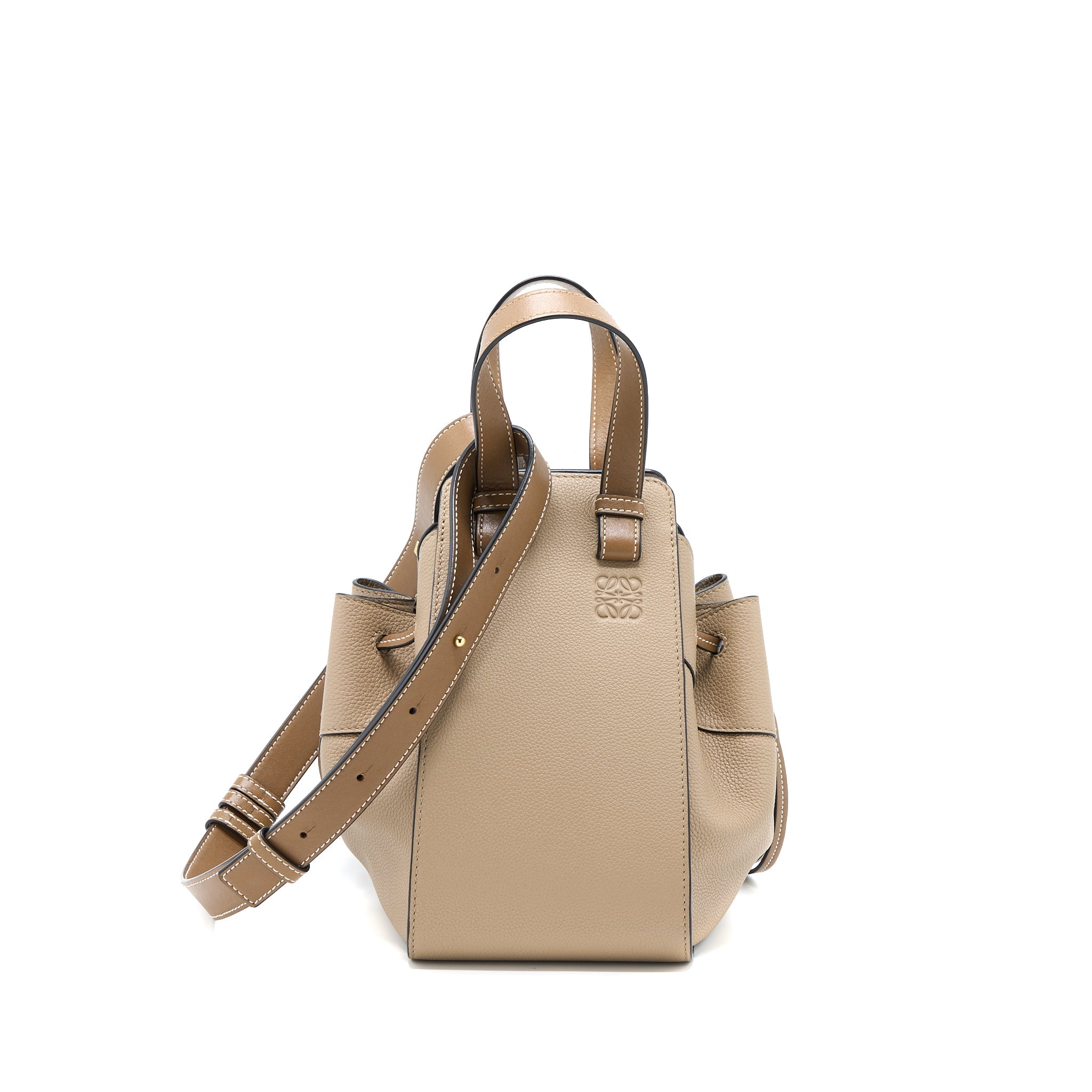 loewe-small-hammock-calfskin-sand-ghw