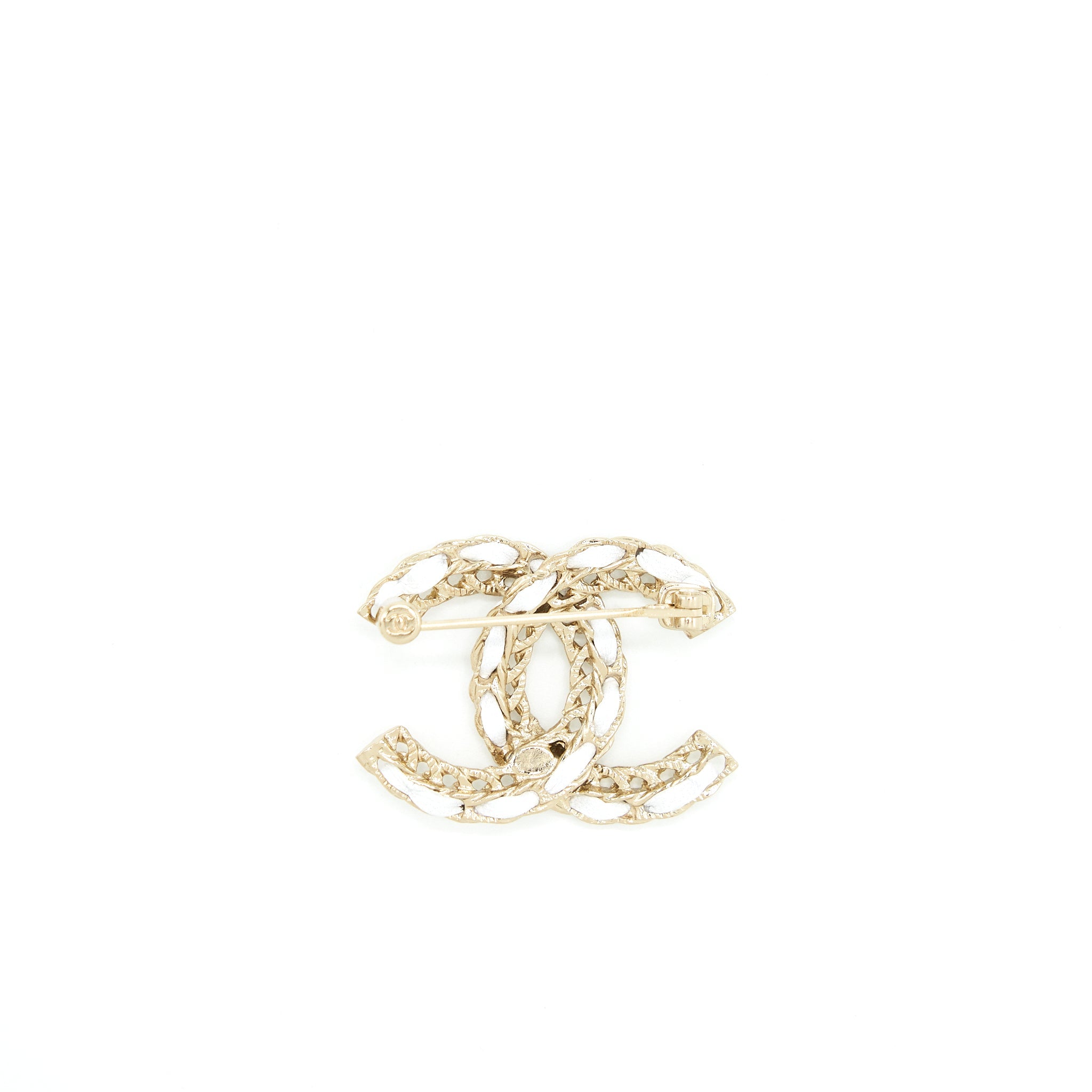chanel-small-leather-chain-cc-logo-brooch-white-light-gold-tone