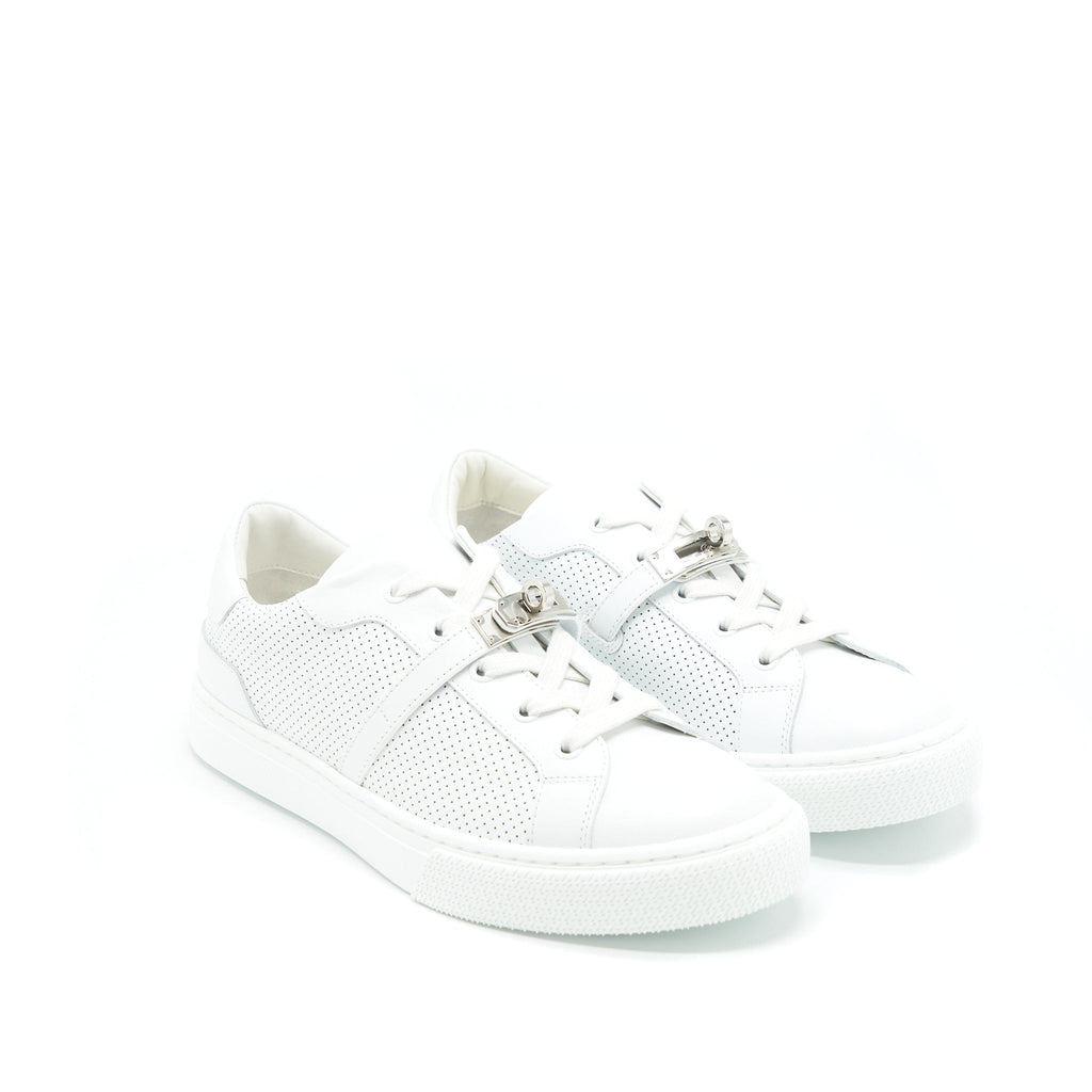 hermes-size-39-day-sneaker-perforated-calfskin-sliver-kelly-buckle