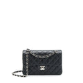 chanel-small-classic-double-flap-bag-lambskin-black-shw