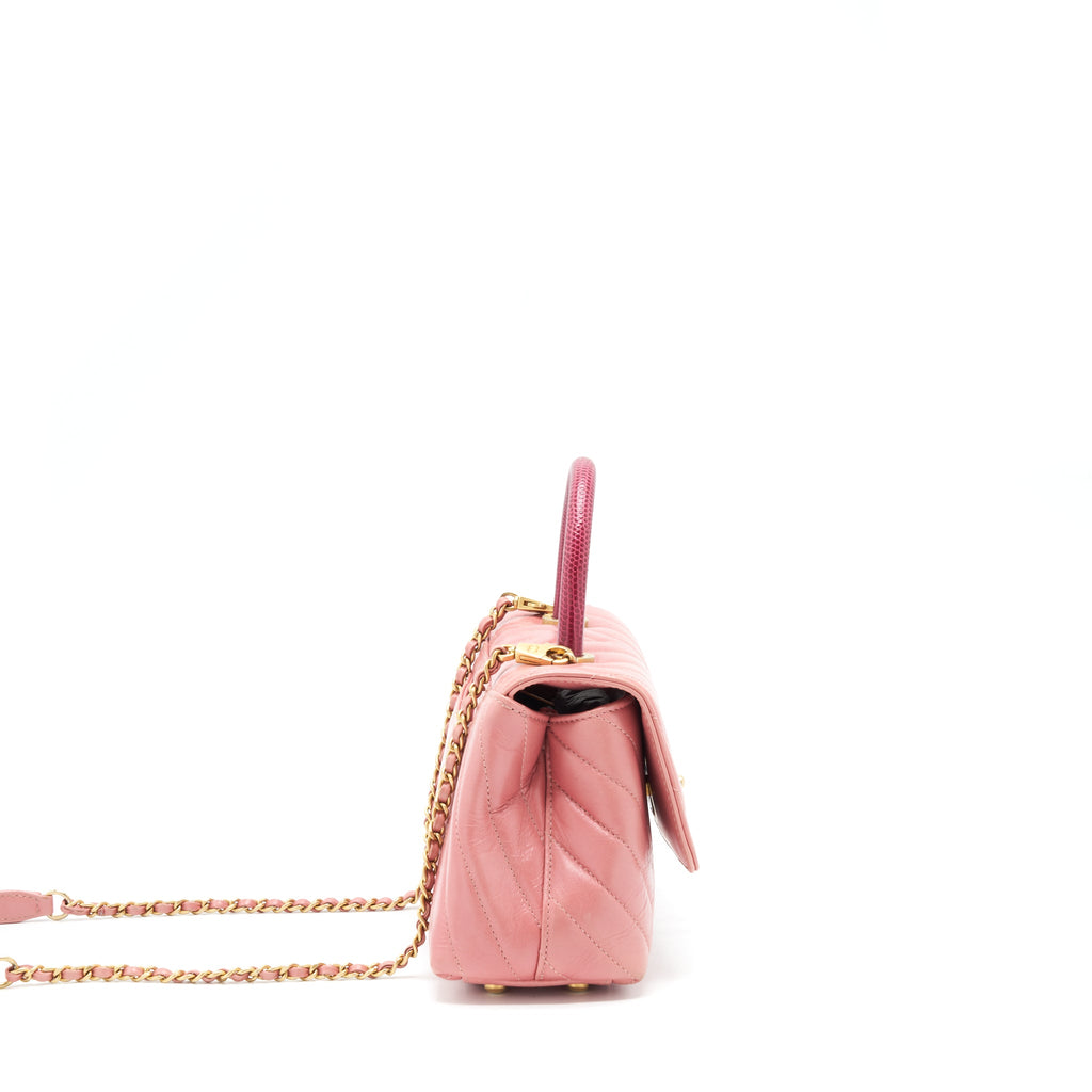 chanel-small-coco-handle-chevron-calfskin-with-lizard-handle-pink-ghw