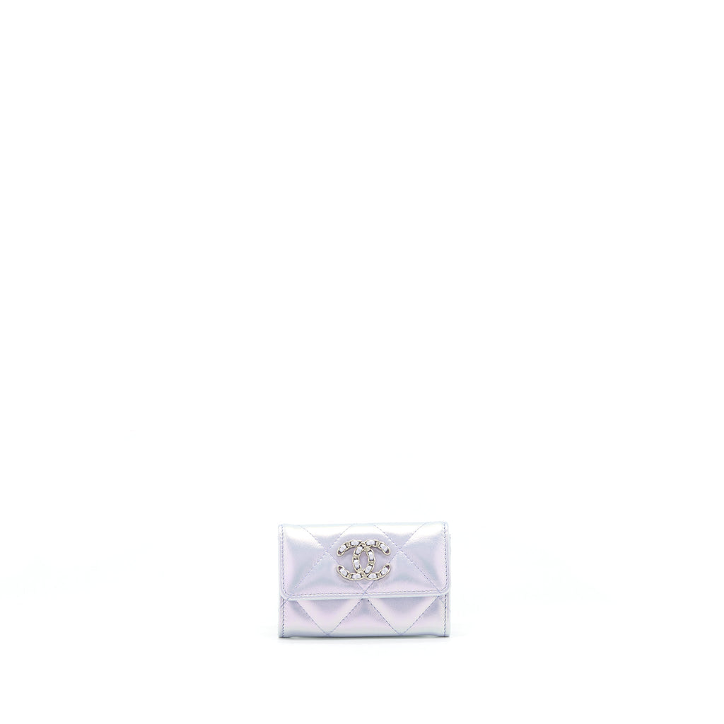 chanel-19-flap-card-holder-calfskin-iridescent-light-purple-shw