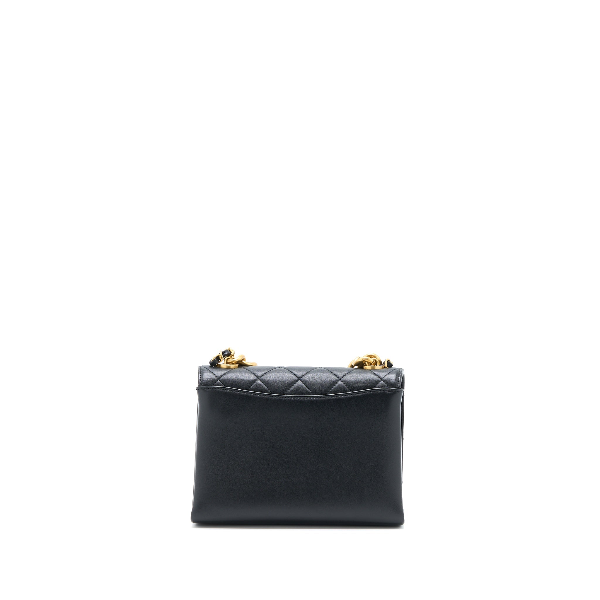 chanel-seasonal-flap-bag-giant-chain-handle-with-pearl-calfskin-black-brush-ghwmicrochip-1