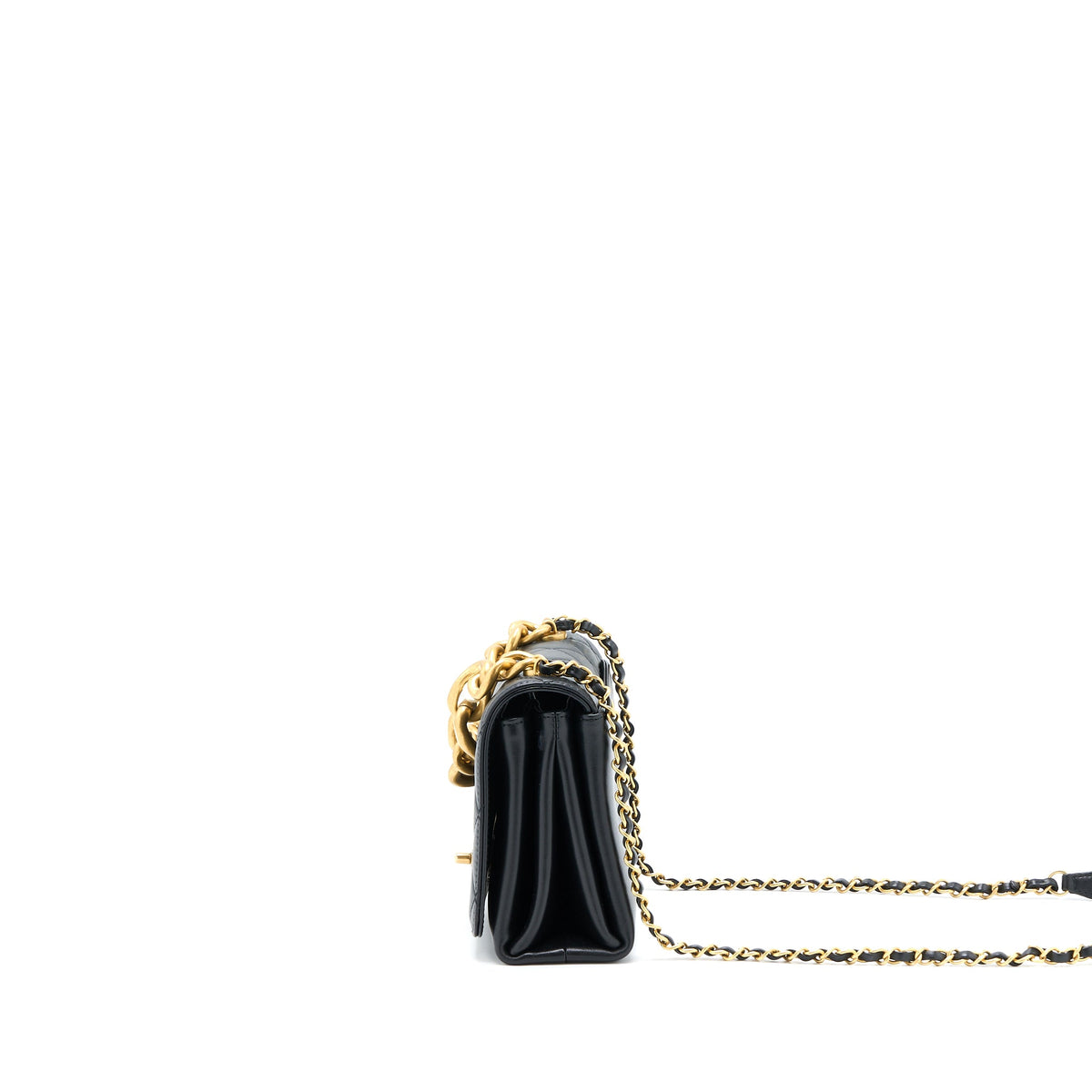 chanel-seasonal-flap-bag-giant-chain-handle-with-pearl-calfskin-black-brush-ghwmicrochip-1