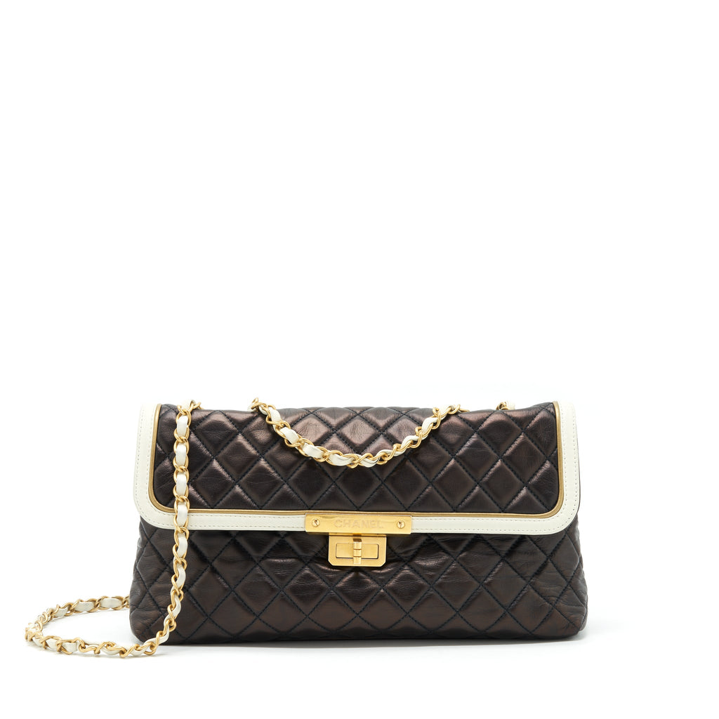 chanel-vintage-single-flap-bag-lambskin-dark-brown-ghw
