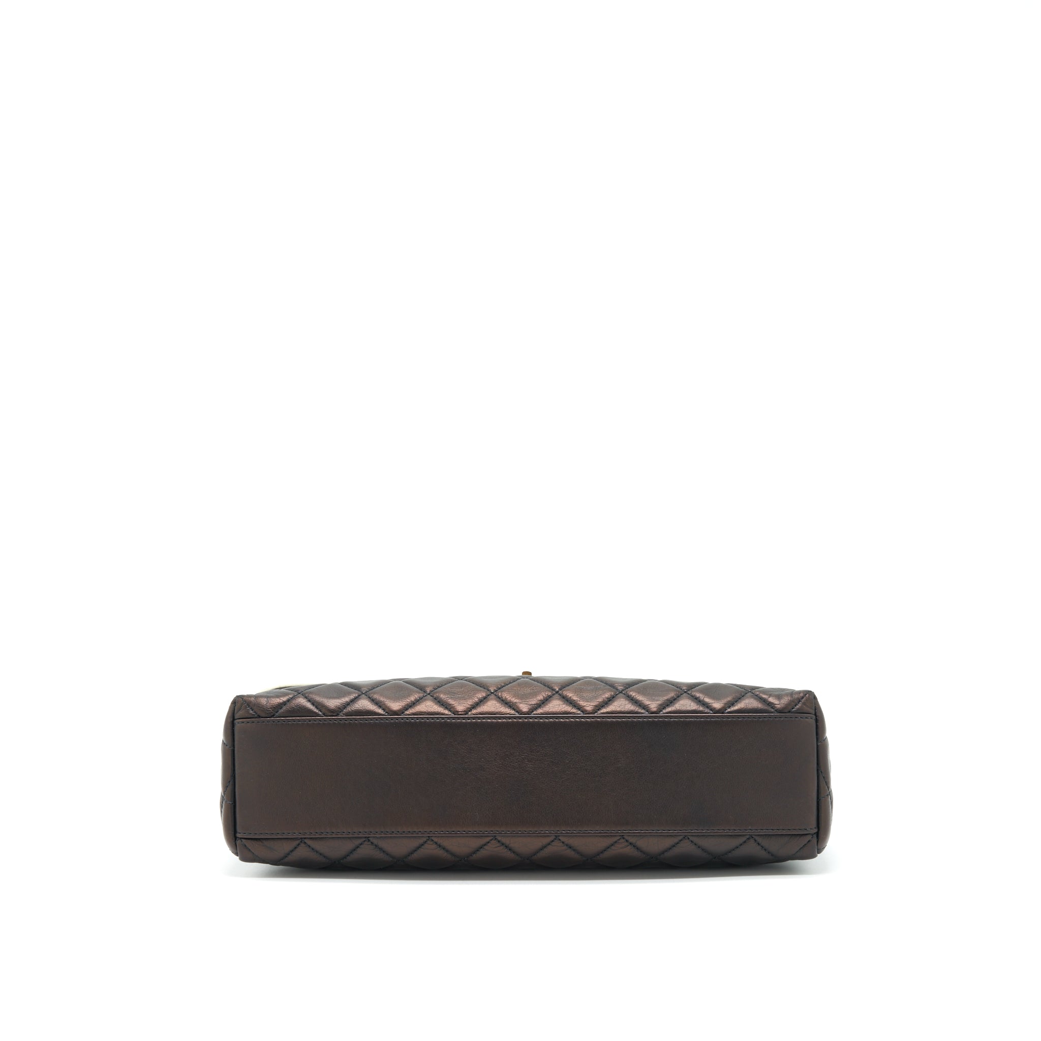chanel-vintage-single-flap-bag-lambskin-dark-brown-ghw