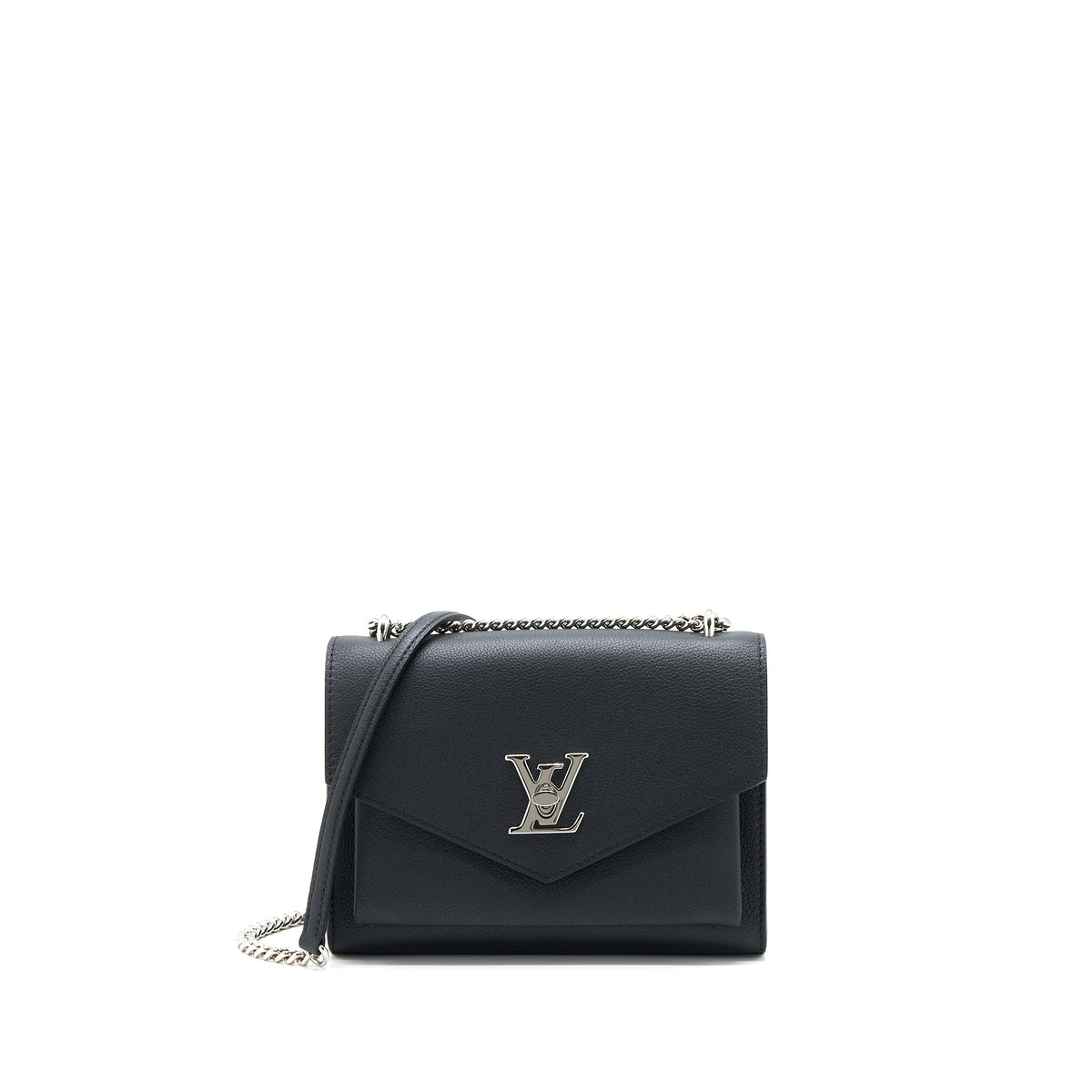 louis-vuitton-mylockme-satchel-chain-bag-calfskin-black-shw-1