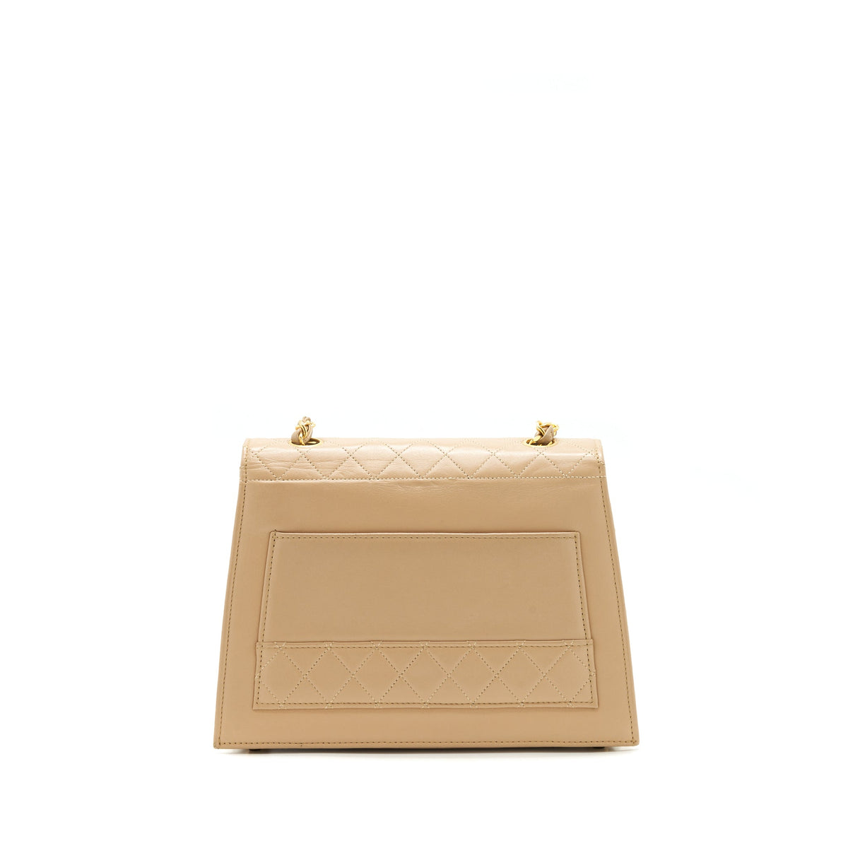 chanel-vintage-single-flap-bag-cross-body-lambskin-beige-ghw