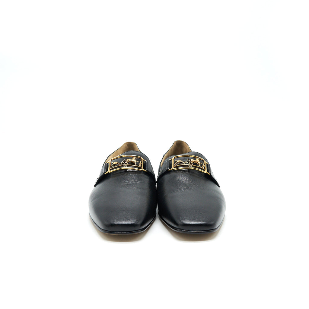 hermes-size-37-time-loafer-black-ghw