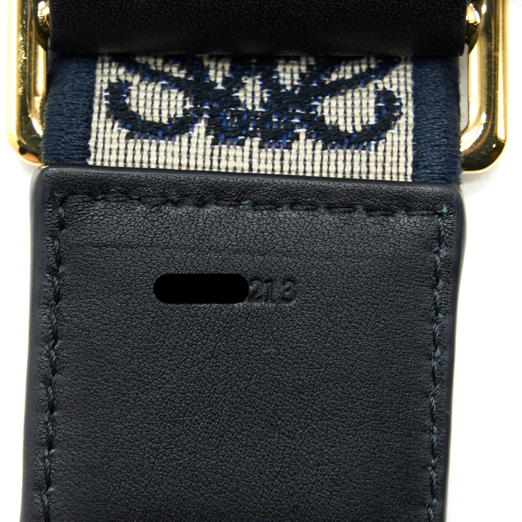 copy-of-loewe-anagram-strap-calfskin-jacquard-navy-black-ghw