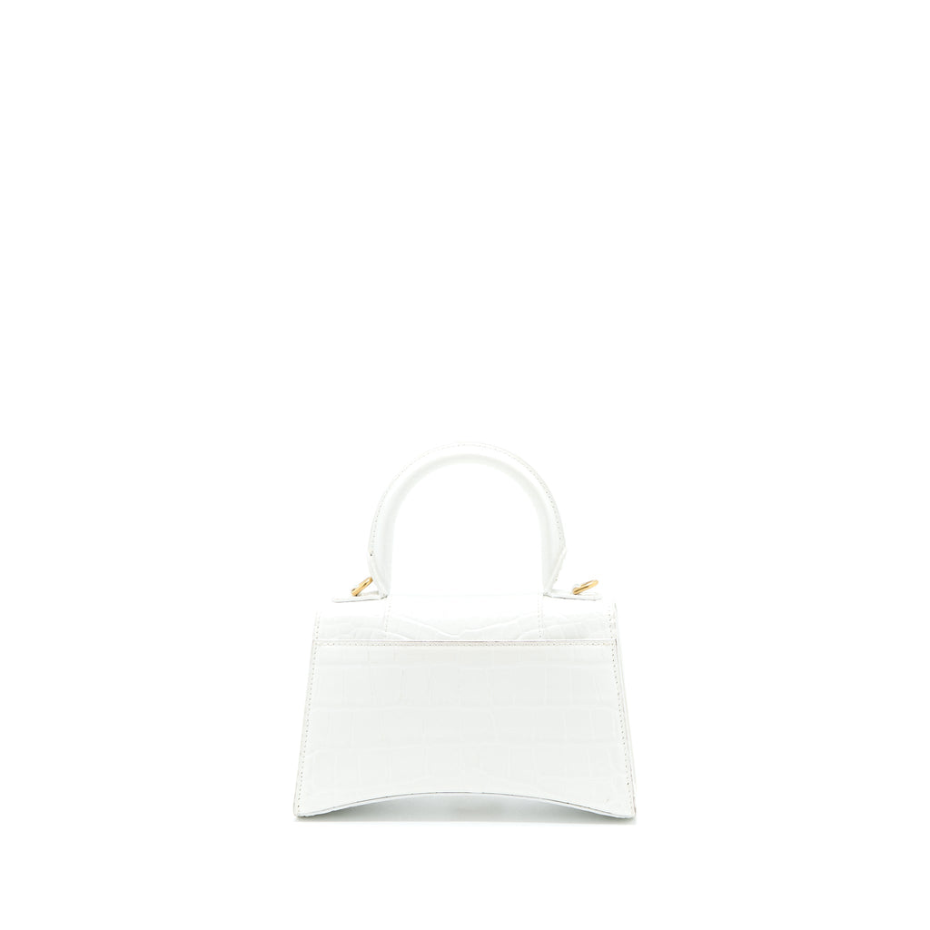 balenciaga-hourglass-xs-croc-embossed-calfskin-white-ghw