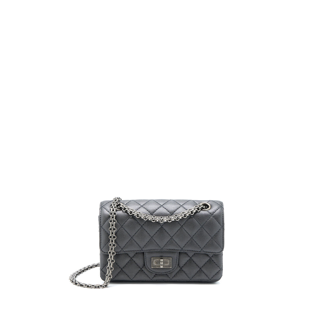 chanel-mini-2-55-reissue-flap-bag-goatskin-dark-grey-ruthenium-hardware