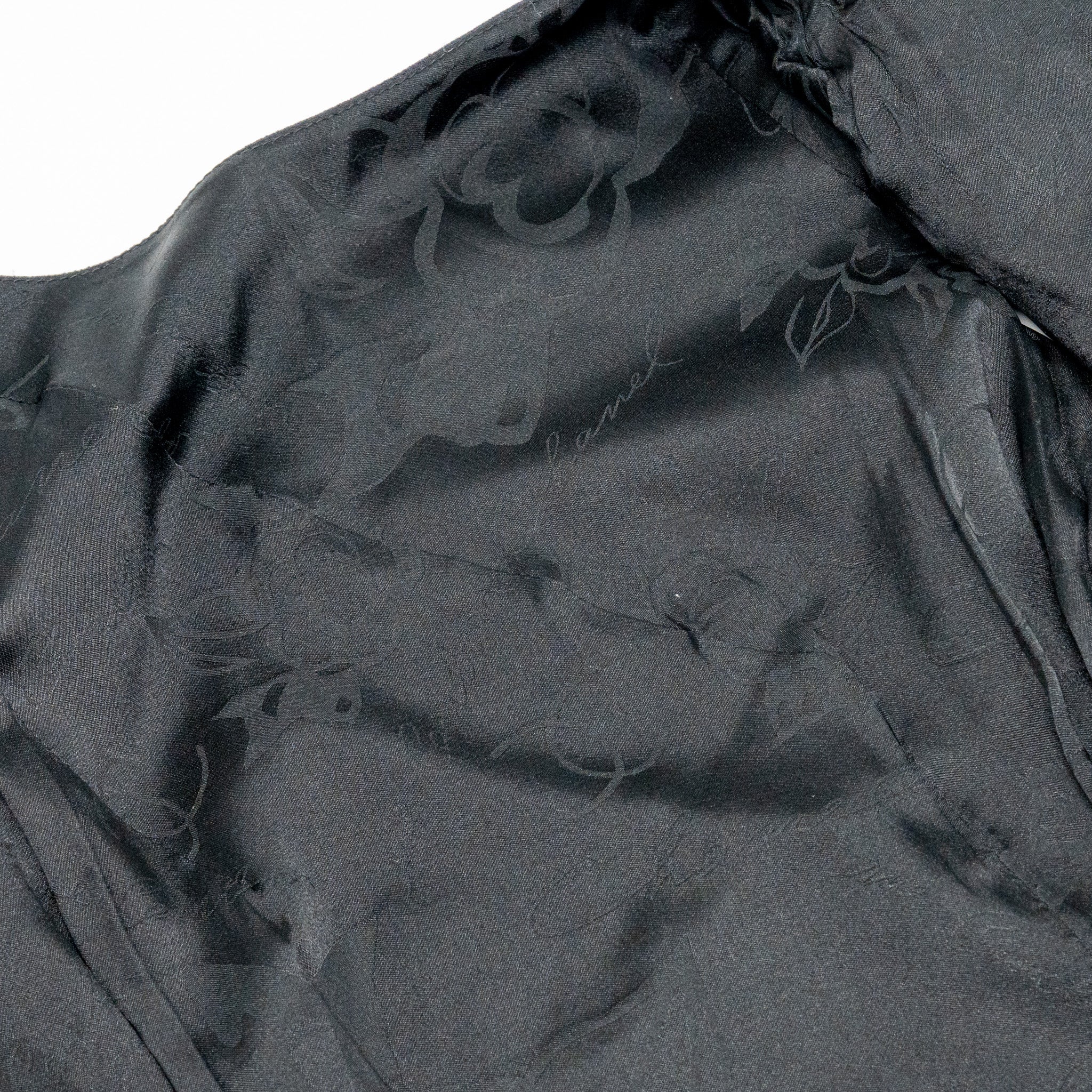 chanel-size-34-draped-satin-midi-dress-rayon-wool-navy-black
