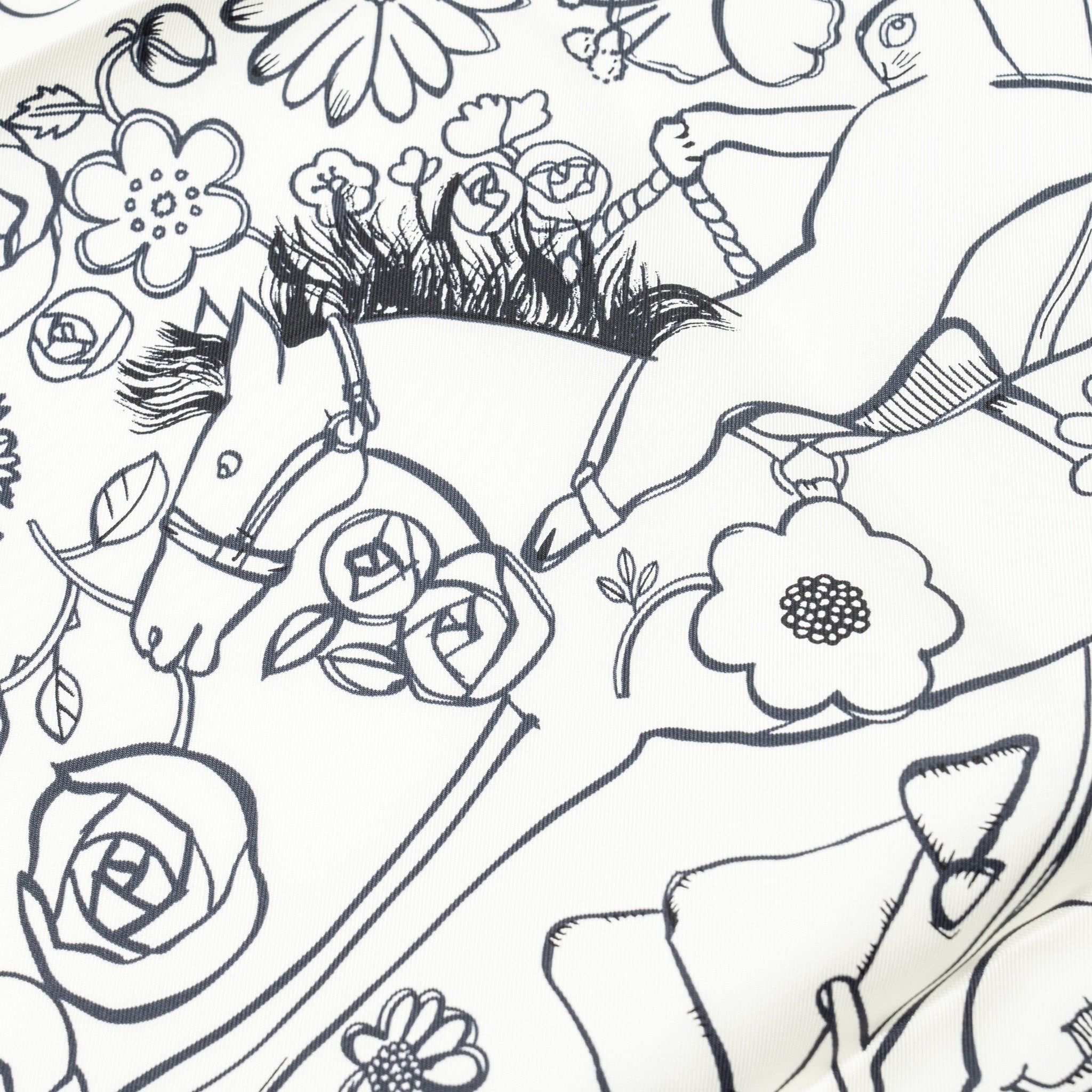 hermes-90-90-silk-scarf-mille-et-un-lapins-white-black