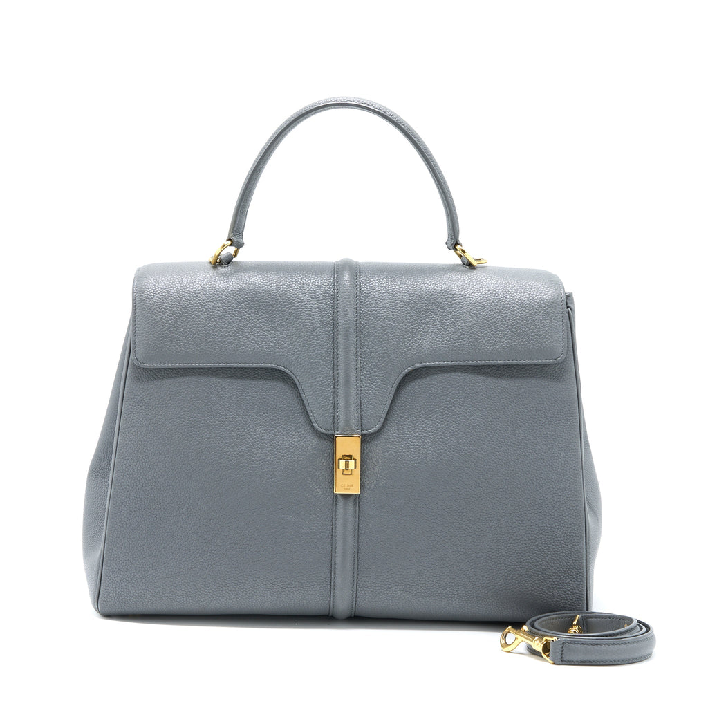 celine-16-bag-grained-calfskin-grey-ghw