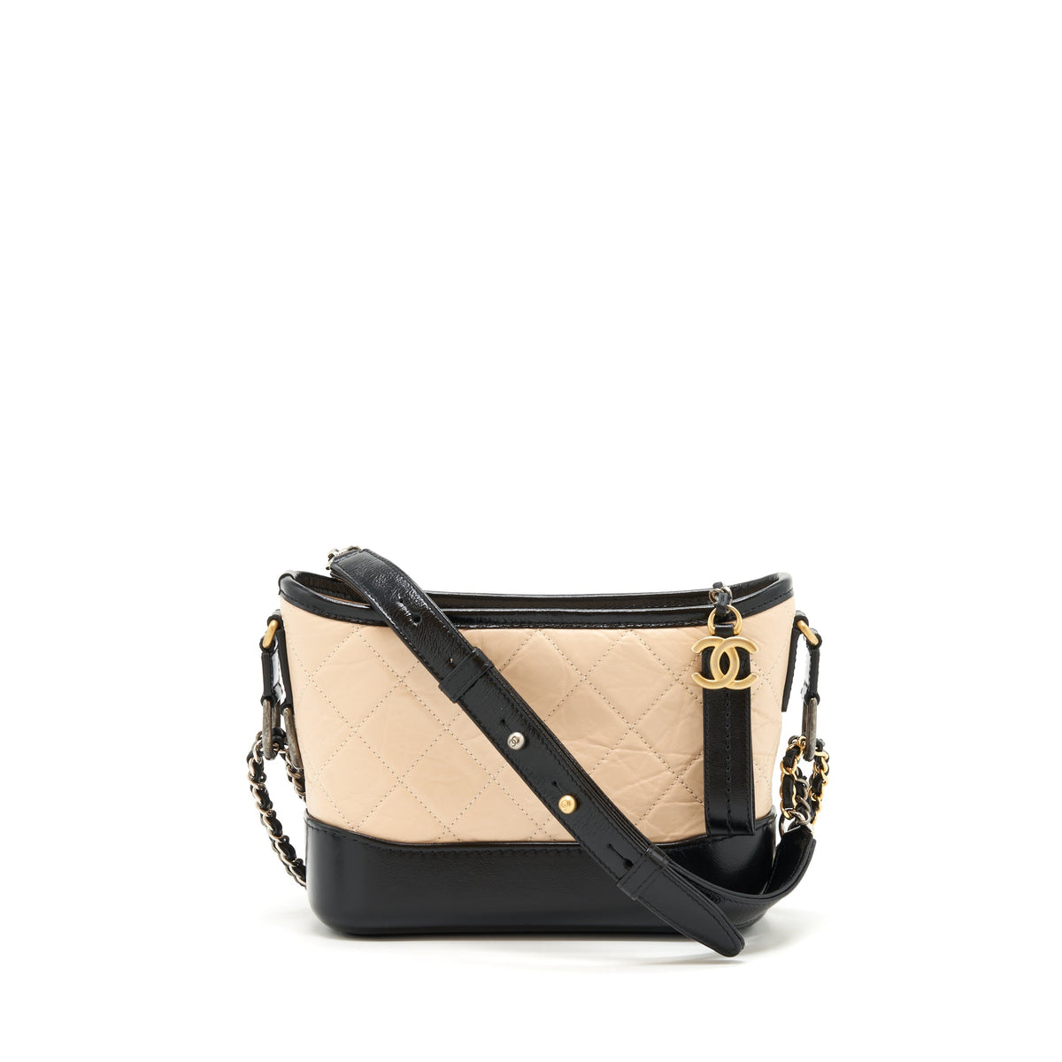 chanel-small-gabrielle-hobo-bag-calfskin-beige-black-ruthenium-gold-silver-hardware