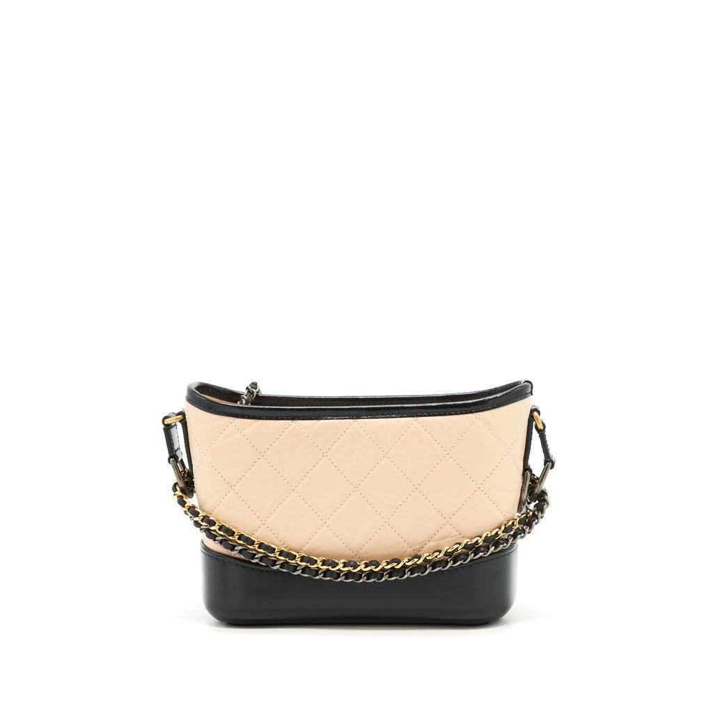 chanel-small-gabrielle-hobo-bag-calfskin-beige-black-ruthenium-gold-silver-hardware