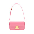 celine-triomphe-shoulder-bag-shiny-calfskin-flamingo
