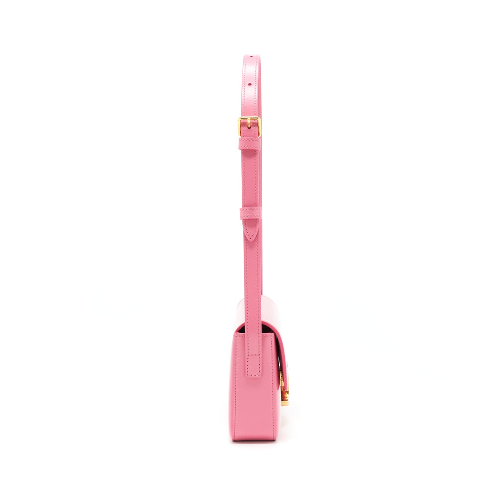 celine-triomphe-shoulder-bag-shiny-calfskin-flamingo