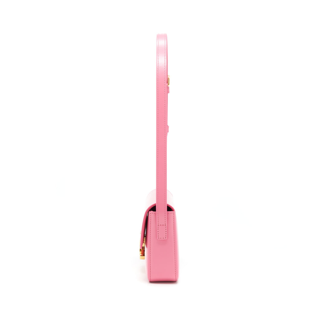 celine-triomphe-shoulder-bag-shiny-calfskin-flamingo