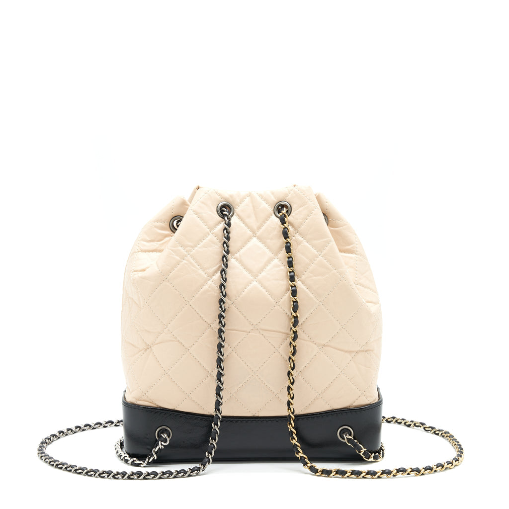 chanel-gabrielle-backpack-beige-black