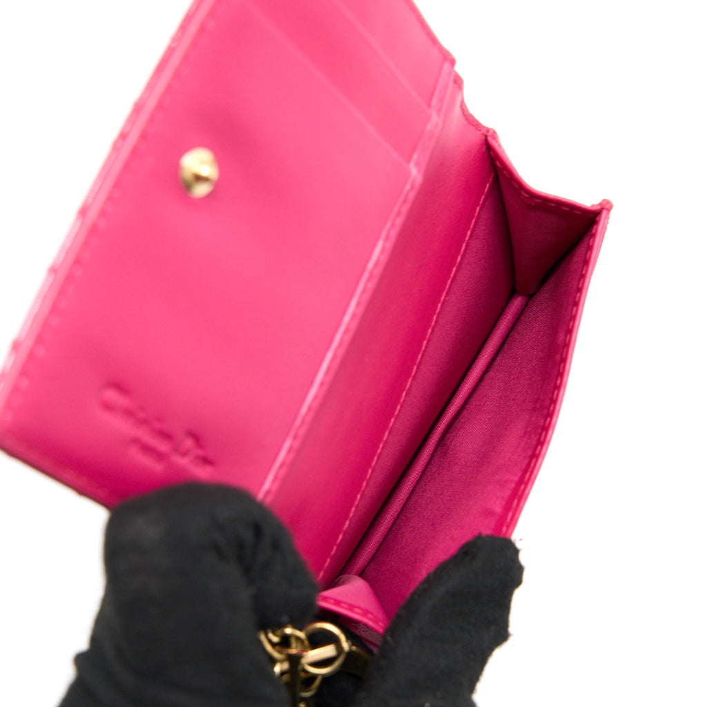 dior-flap-card-holder-calfskin-patent-pink-ghw