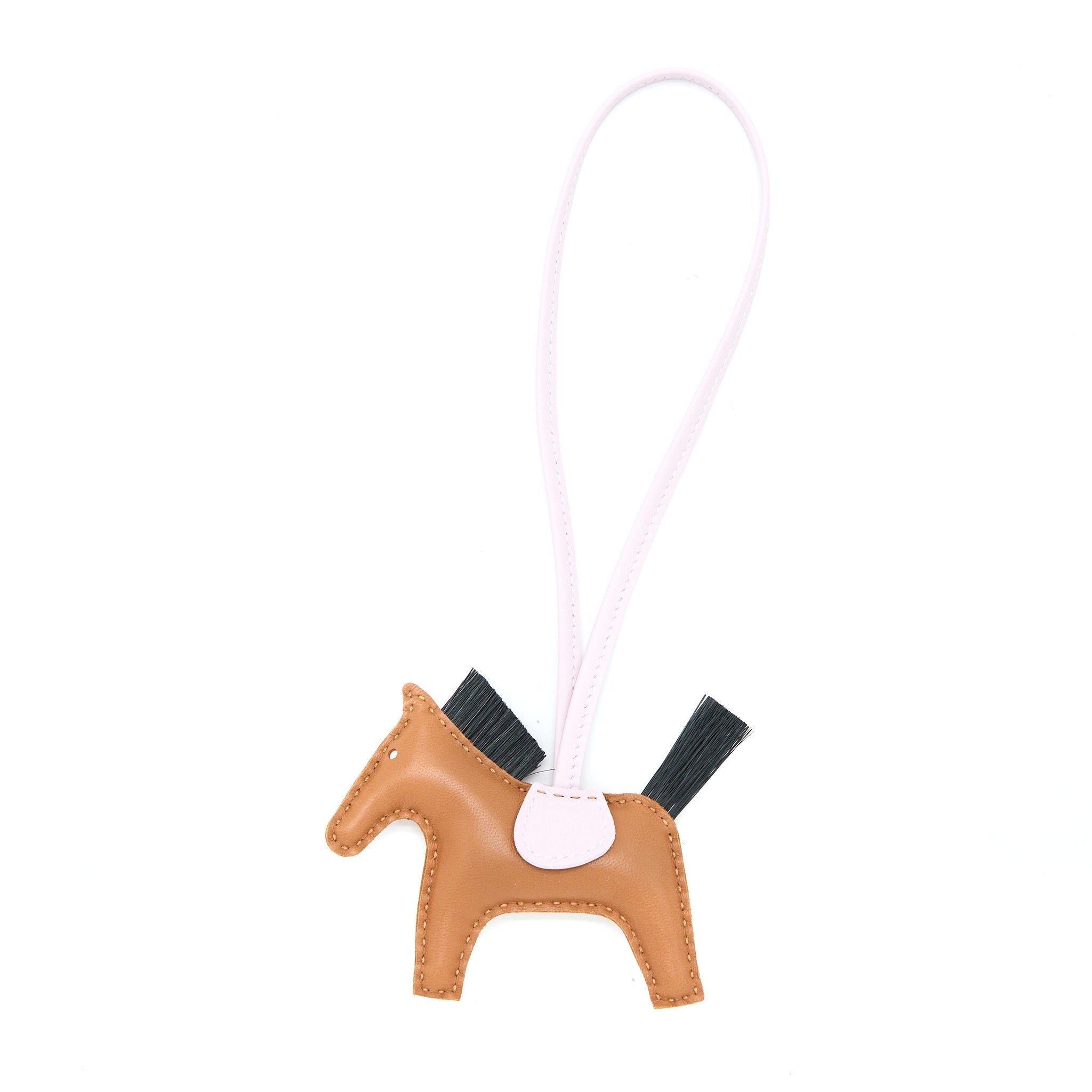 hermes-rodeo-pm-bag-charm-horsehair-gold-mauve-pale-black-stamp-b