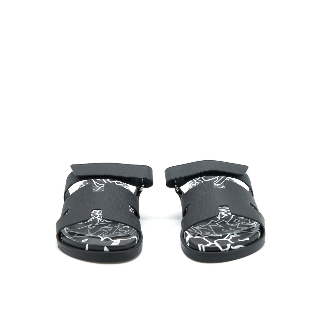 hermes-size-42-men-s-chypre-sandal-black-and-white
