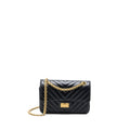 chanel-2-55-mini-chevron-flap-bag-lambskin-black-ghw