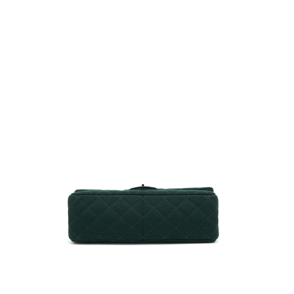 chanel-reissue-2-55-226-flap-bag-fabric-dark-green-shw