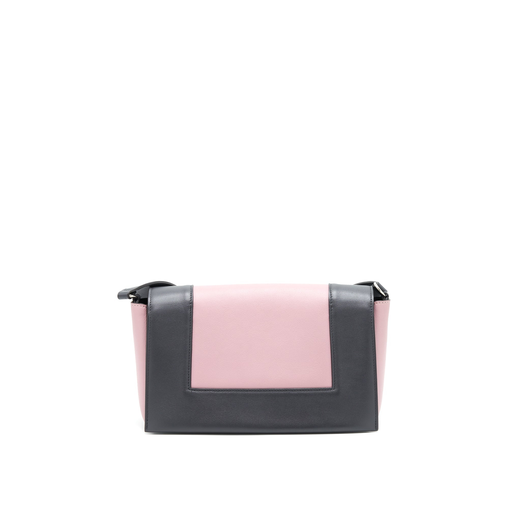 celine-frame-shoulder-bag-light-purple-dark-grey