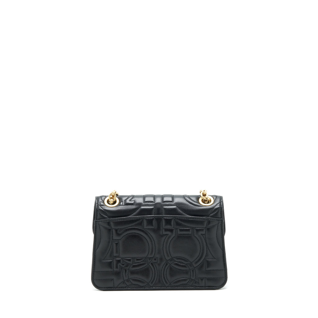 ferragamo-quilted-gancini-flap-bag-calfskin-black-ghw