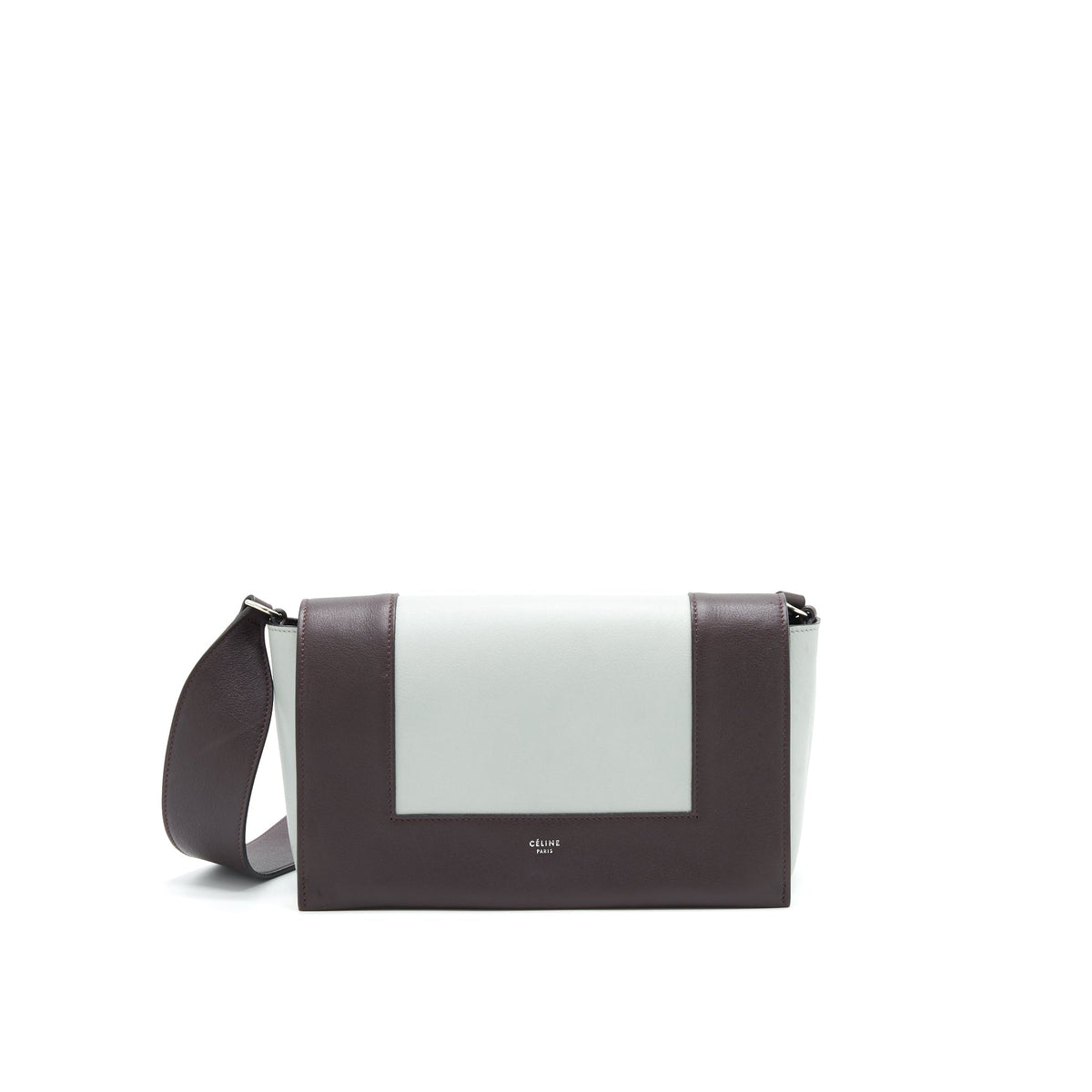 celine-frame-shoulder-bag-grey-burgundy