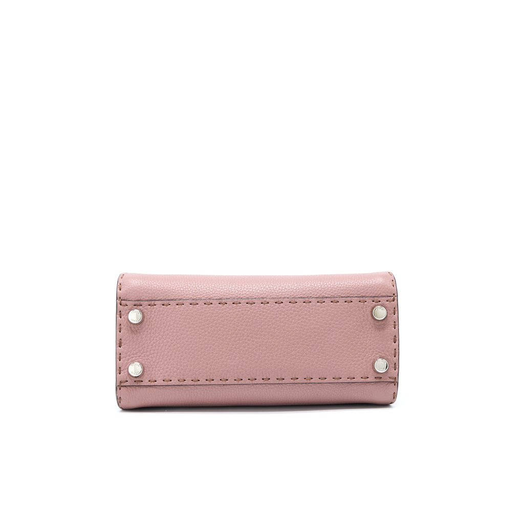 fendi-mini-peekaboo-grained-calfskin-pink-shw