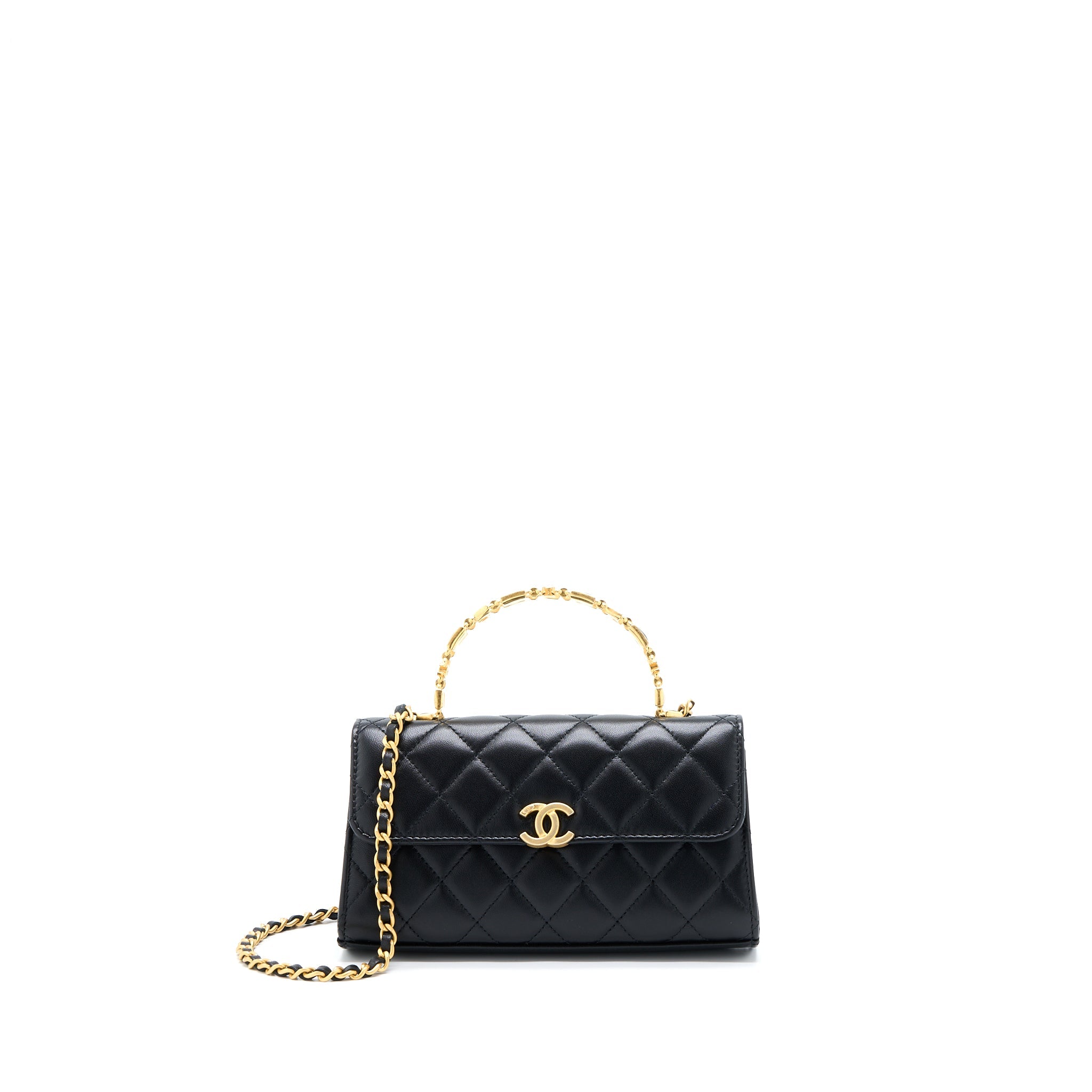 chanel-22b-flap-bag-with-enamel-top-handle-lambskin-black-ghw