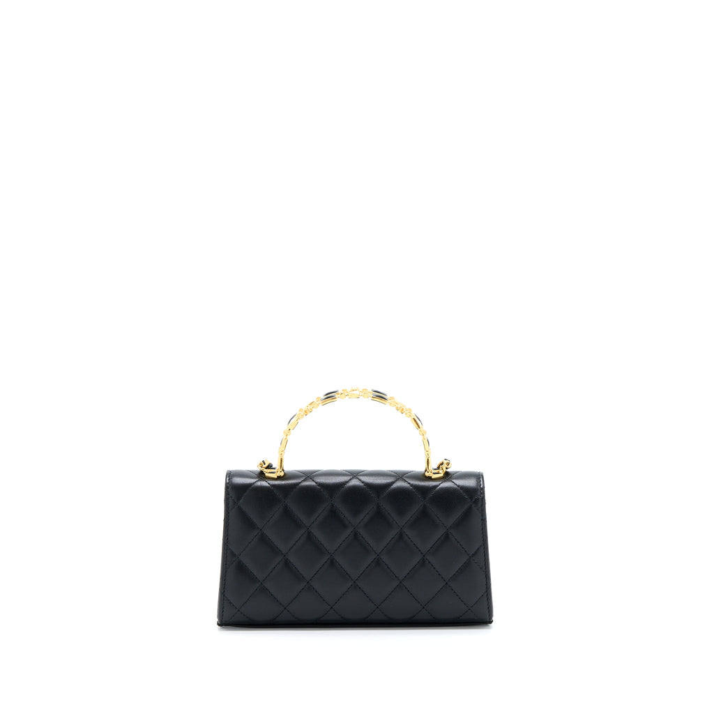chanel-22b-flap-bag-with-enamel-top-handle-lambskin-black-ghw