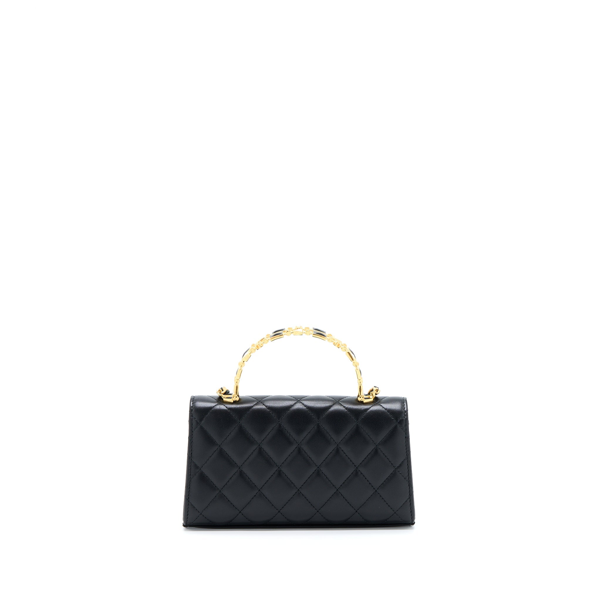 chanel-22b-flap-bag-with-enamel-top-handle-lambskin-black-ghw