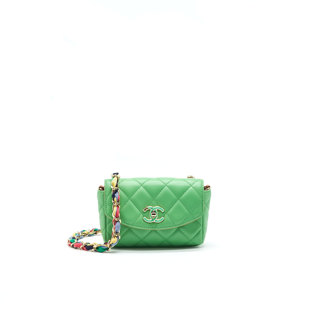 chanel-small-scarf-entwined-chain-bag-green-1