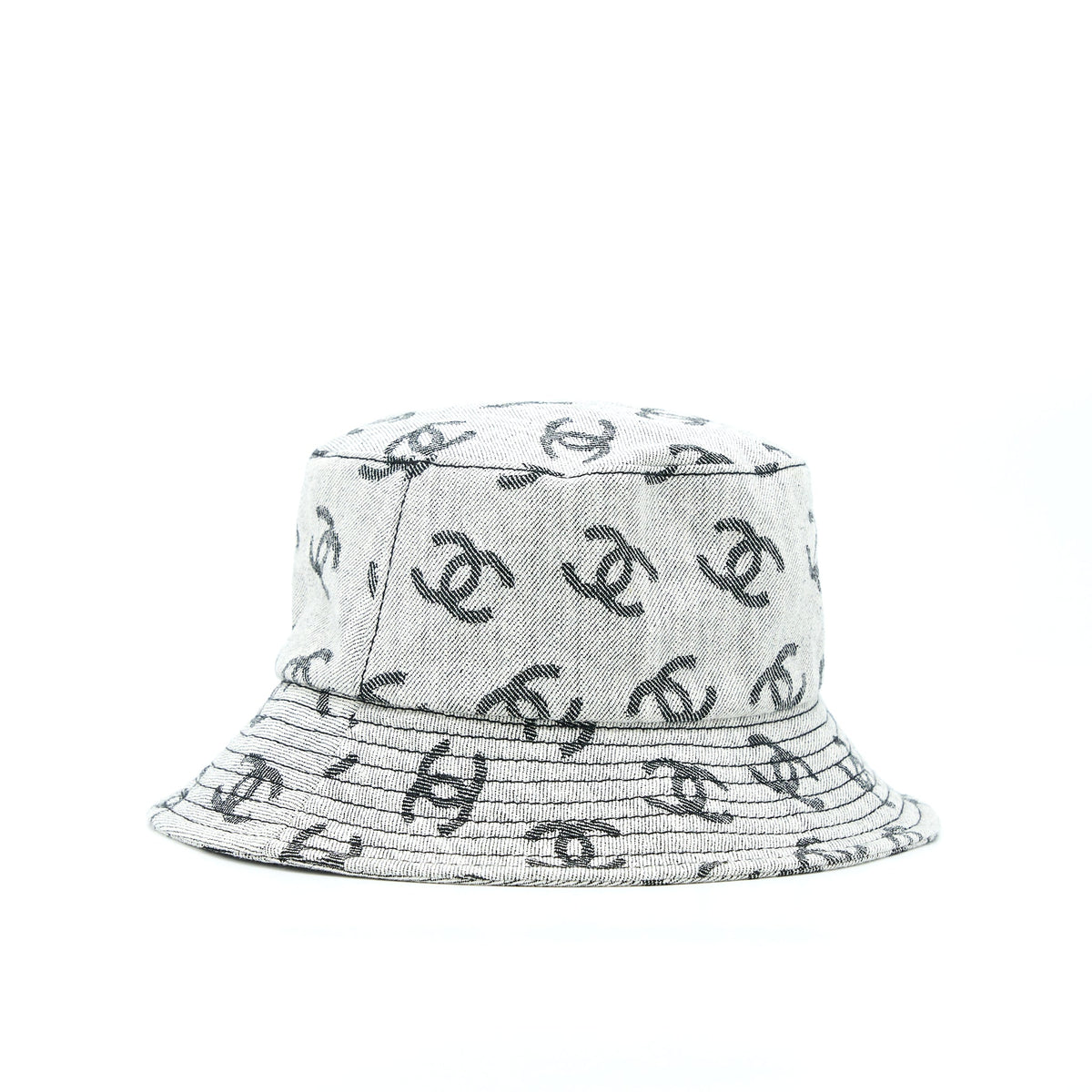 chanel-22k-size-m-cc-logo-denim-bucket-hat-blue-grey