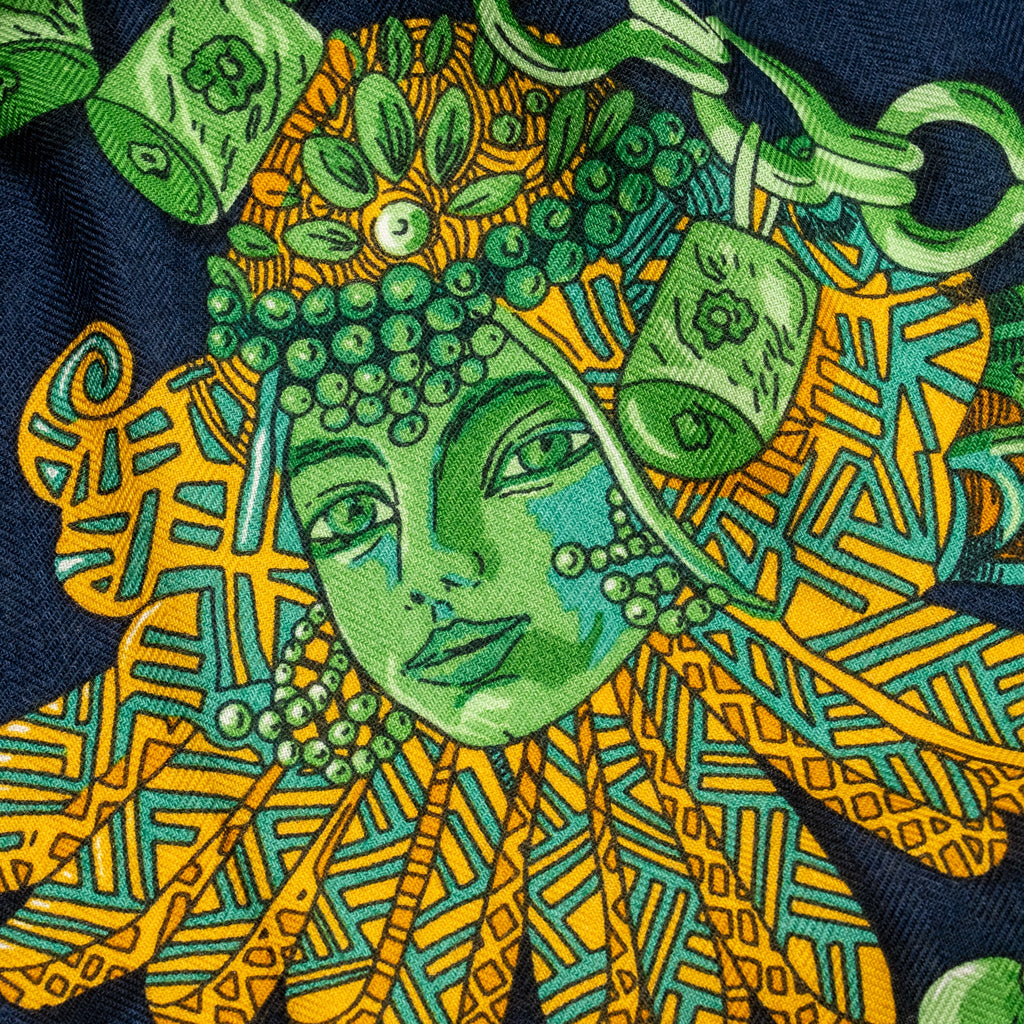 hermes-140cm-zenobie-reine-de-palmyre-scarf-cashmere-silk-marine-vert-orange
