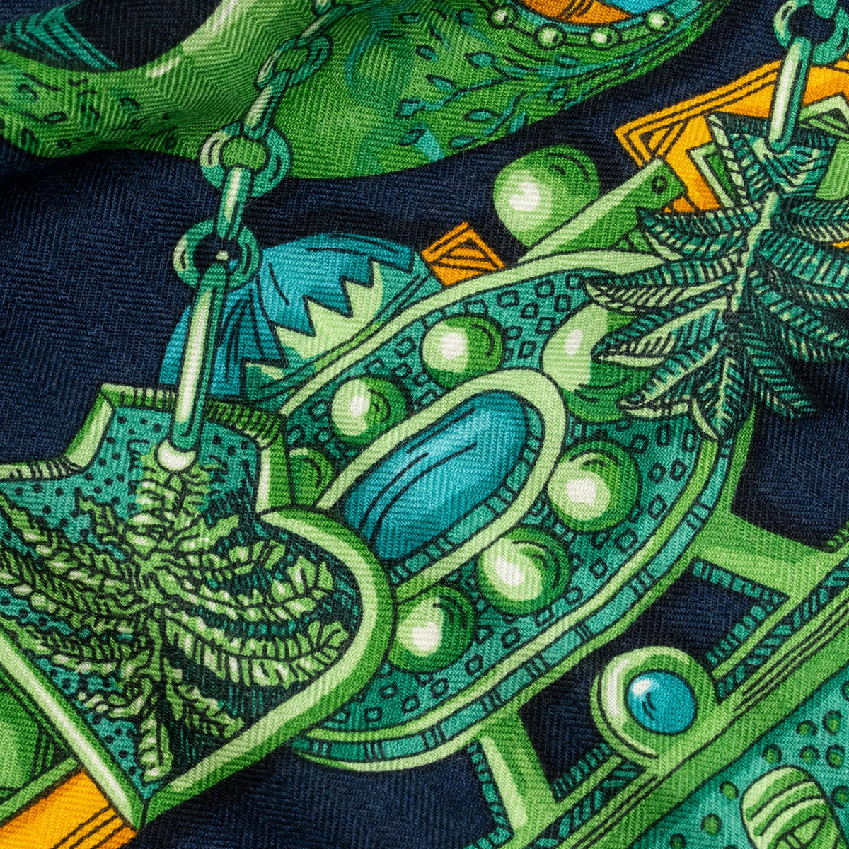 hermes-140cm-zenobie-reine-de-palmyre-scarf-cashmere-silk-marine-vert-orange