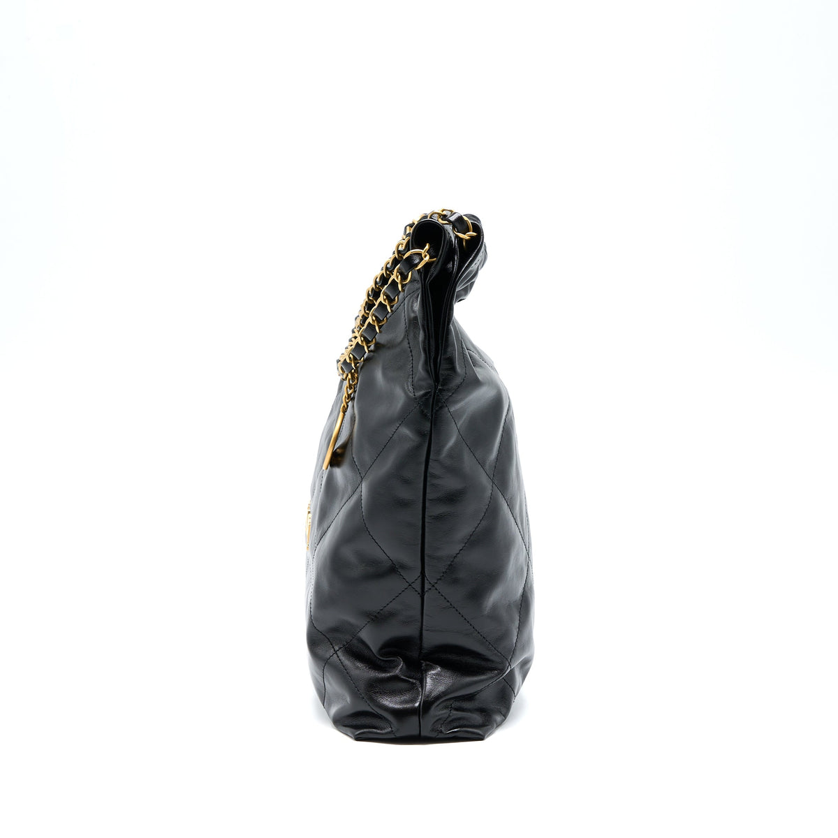 chanel-22-bag-medium-shiny-calfskin-black-in-gold-letter-ghw-microchip