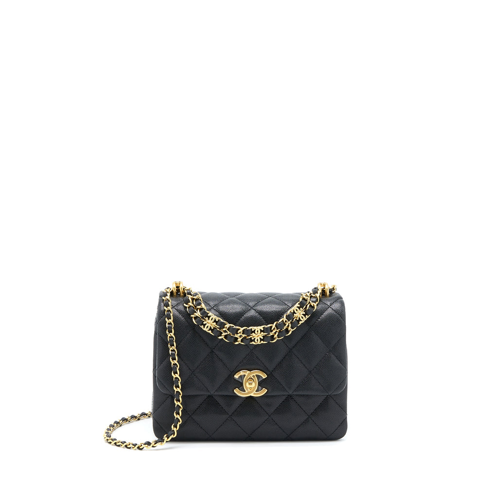 chanel-22k-coco-first-flap-bag-grained-calfskin-black-ghwmicrochip